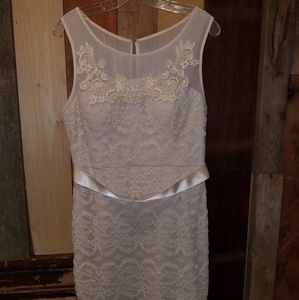 City Triangle Cream Dress